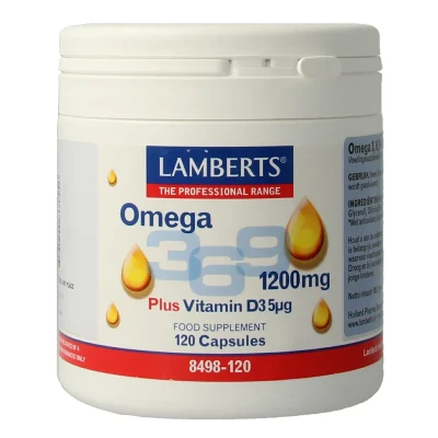 Afbeelding van Lamberts Visolie Omega 3 6 9, 120 capsules