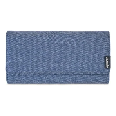 Afbeelding van pacsafe RFIDsafe LX200 Travel Wallet reisportemonnee Denim