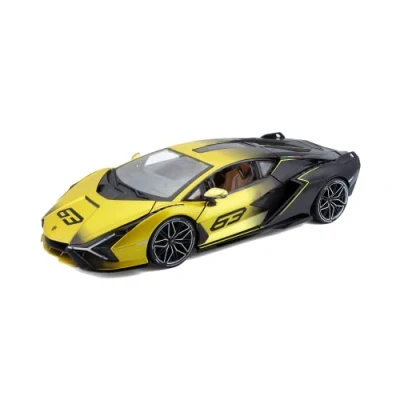 Afbeelding van Lamborghini Bburago Modellino Auto SIAN FKP 37 in Scala 1:18 Deur e Cofano apribili Realistische details da Collezione