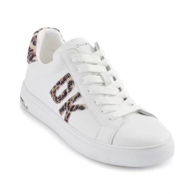 Afbeelding van DKNY Abeni LACE UP ON Sneakers laag, Dames, Maat: 38, Bright white/natural Hoogwaardig imitatieleer