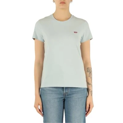 Afbeelding van Levi&#039;s Perfect TEE Tshirt basic, Dames, Maat: XXS, Skyway