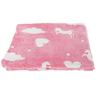 Afbeelding van Unico Glow in the Dark Deken Unicorn, 100x150cm