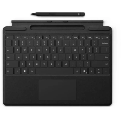 Afbeelding van Microsoft Surface Pro Keyboard + Slim Pen QWERTY Cover port Zwart