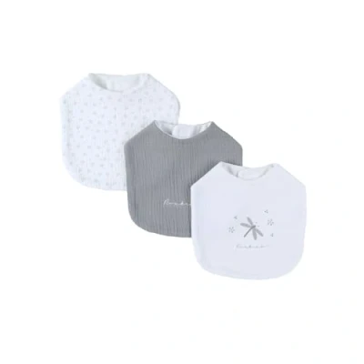 Afbeelding van NOUKIE&#039;S Set van 3 slabbetjes Chiffon Bloemen 18 maanden