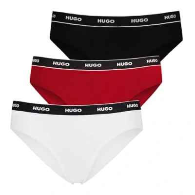 Afbeelding van HUGO Brief 3 PACK Slip, Dames, Maat: XL, Black/red/white