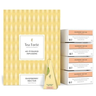 Afbeelding van Tea Forte, verpakking van 40 opgietpiramides (Raspberry Nectar)