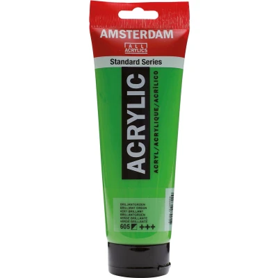 Afbeelding van 3x Talens acrylverf Amsterdam briljantgroen