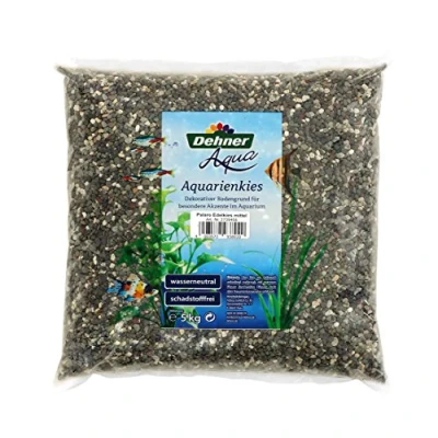 Afbeelding van Dehner Aqua Aquarienkies Palaro, edelgrind, korrel 3 5 mm, kg, wit/grijs/zwart