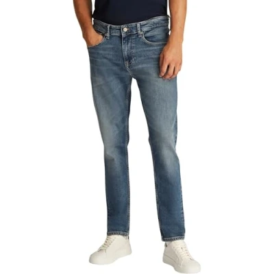 Afbeelding van Tommy Jeans Mannen AUSTIN SLIM TPRD BI5154 Tapered, Denim, 34W/32L, Denim (Denim Dark), 34W / 32L