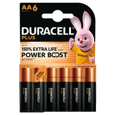 Afbeelding van Batterij Duracell Plus Powerboost AA X6