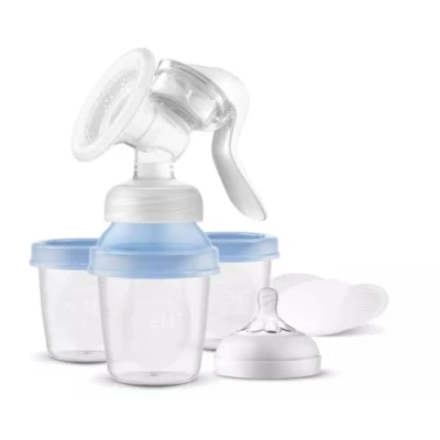 Afbeelding van Philips Avent Manuele Borstkolf met Bewaarpotjes SCF430/13