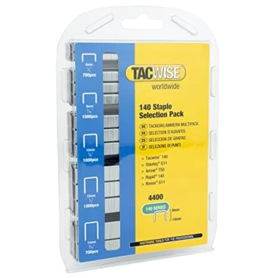 Afbeelding van Tacwise nieten voor tacker Type 140 6, 8, 10, 12 en 14 mm Gegalvaniseerd 4400 stuks