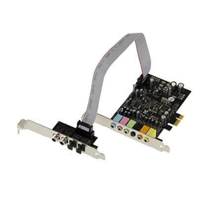 Afbeelding van KALEA INFORMATIQUE 7.1 kanaals PCIe geluidskaart PCI Express met CMedia Oxygen CM8828 en CM9882A chipset SPDIF digitale in uitgangen.