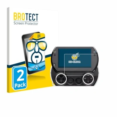 Afbeelding van BROTECT (2 Stuks) Schermbeschermer voor Sony PSP Go Screen Protector Transparant