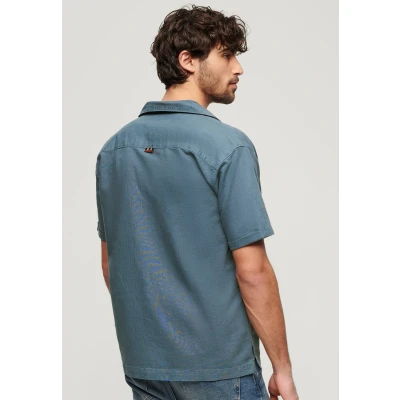 Afbeelding van Superdry Resort Short Sleeve Overhemd, Heren, Maat: XL, Lauren navy