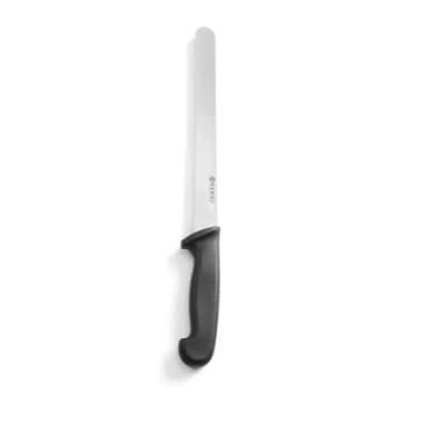 Afbeelding van HENDI Broodmes, gekarteld lemmet, voor brood en bagels, extra scherp, HACCP, keukenmes, lemmet lengte: 250mm, 380x40x(H)28mm, roestvast staal, polypropyleen, zwart