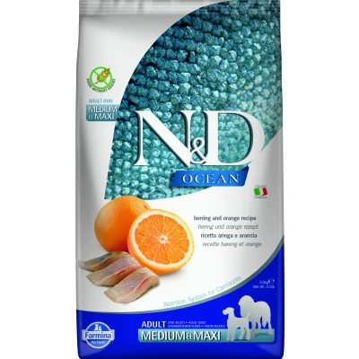 Afbeelding van N&amp;D Ocean hondenvoeding Haring medium/maxi 2.5 kg.