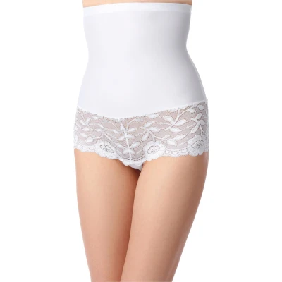 Afbeelding van Bellivalini Dames Slip Onderbroek Figuurvormende Shapewear Polyamide High Waist BLV BLV50 104 SL n Wit XL