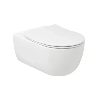 Afbeelding van Plieger Kansas randloos toilet met softclose &amp; quick release slimme zitting wit