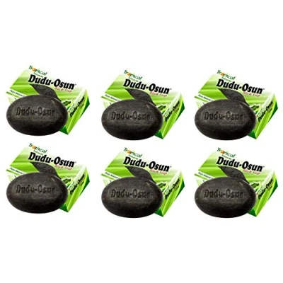 Afbeelding van 6x150g Dudu Osun African Black Soap Batch van 6 zwarte zeep Tropical Naturals 150 g