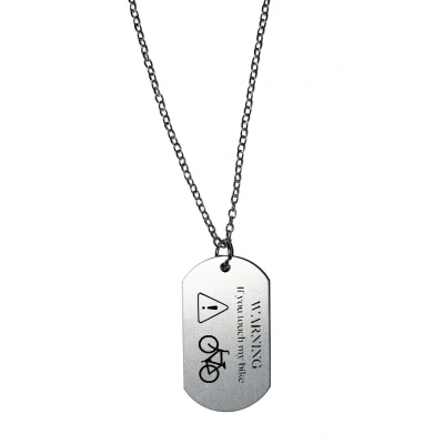 Afbeelding van Akyol Motor ketting beste motorrijder warning if you touch my bike auto mannen cadeau