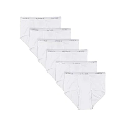 Afbeelding van Hanes Men&#039;s Plus Size No Ride Up Briefs with Comfort Flex Waistband, 6 Pack White, XXX Large