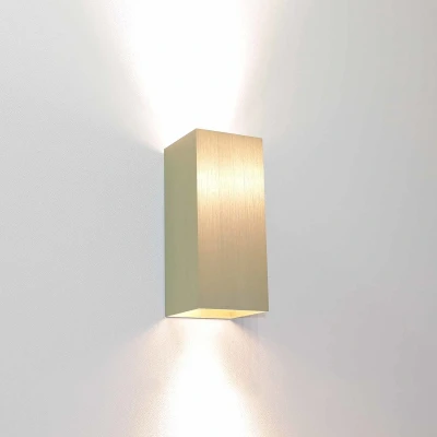 Afbeelding van Artdelight wandlamp Dante 2 lichts 6.7 x15.4 cm goud