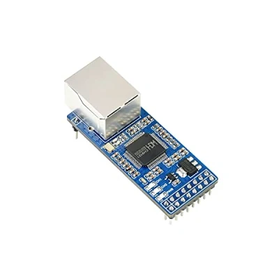 Afbeelding van 2 CH UART To Ethernet Converter,UART TTL and RJ45 Bi directional Transparent Transmission Module,10/100M,Auto MDI/MDIX,Full duplex/Half duplex Auto negotiation Interface