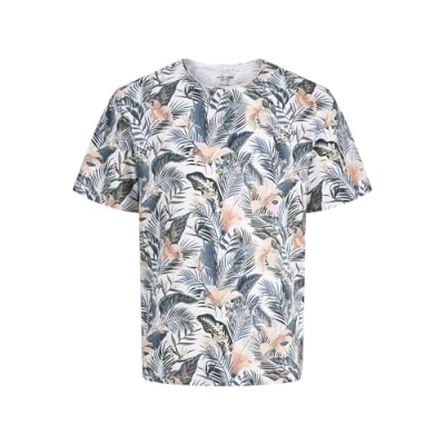 Afbeelding van Jack &amp; Jones Jjebryan TEE O NECK Tshirt print, Heren, Maat: XS, White