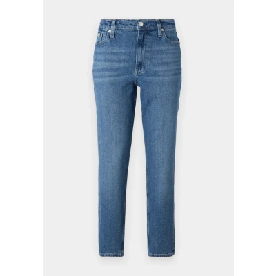 Afbeelding van Calvin Klein Jeans MOM JEAN Tapered Fit, Dames, Maat: 25x28, Denim dark