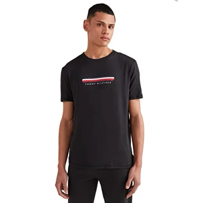 Afbeelding van Tommy Hilfiger Pyjamashirt Black, Heren, Maat: Large, Black