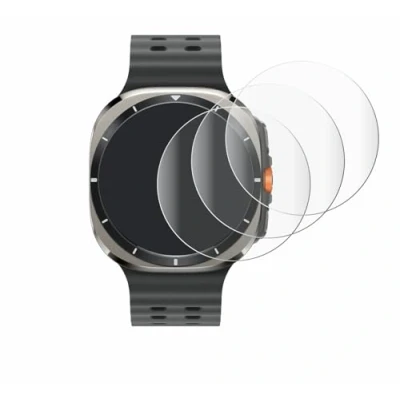 Afbeelding van Savvies (4 Stuks) Full Screen Scherm Beschermfolie voor Samsung Galaxy Watch Ultra (47 mm) Cover Protector 3D Curved [Edge to Edge, Clear]