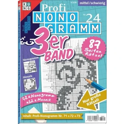Afbeelding van Profi Nonogramm 3er Band Nr. 24: Rätsel fürs Auge