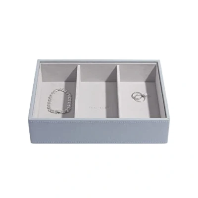 Afbeelding van Stackers Dusky Blue Classic Medium Jewellery Box Watch/Accessories Layer