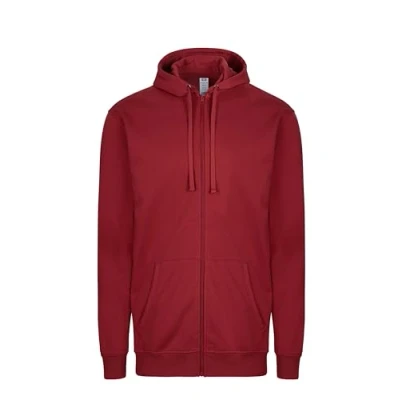 Afbeelding van Mukua SF270U Unisex Sweatshirt met ritssluiting en capuchon, crimson, maat L, L