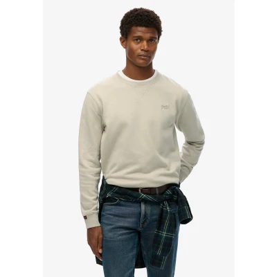 Afbeelding van Superdry Essential LOGO CREW Sweater, Heren, Maat: 3XL, Light stone beige