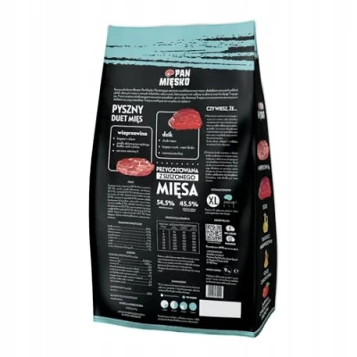 Afbeelding van Dubbelpak: 2x9kg Pan Mięsko XL Varken met Wild Zwijn droogvoer voor honden