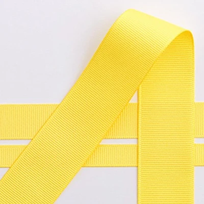 Afbeelding van Italian Options Grosgrain lint, 10mm x 10 meter rol, geel