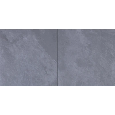 Afbeelding van MBI de Steenmeesters GeoCeramica 60x60x4 Tracks Mustang Grey combinatie van keramiek en beton in één tegel