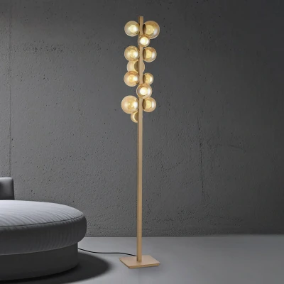 Afbeelding van Paul Neuhaus Bronze vloerlamp Pure Popup design 557 97