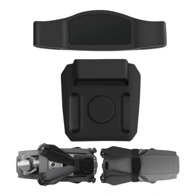 Afbeelding van Propellerhouder voor drone, 1 set, compatibel met DJI Mavic 2 Pro, zoom, in zwart, siliconen, rotorbladen, bescherming, propellerhouder, transportbescherming,