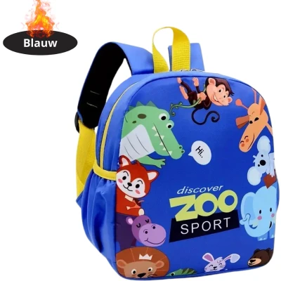 Afbeelding van Nivard Rugzak Meisje Jongens Backpack Schooltas Laptoptas Dierentuin