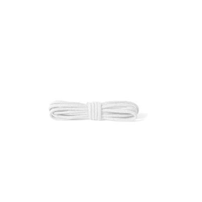 Afbeelding van Kaps Ronde Dunne Veters, Kwaliteit 2Mm Breed 100% Katoenen Schoenveters Voor Casual En Stijlvolle Schoenen, Gemaakt In Europa, 1 paar (75 cm 29 inch 4 to 5 ogen / 01 wit)