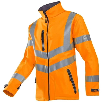 Afbeelding van Softshell Dexter Fluororanje, Maat EL