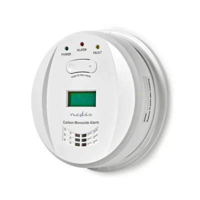 Afbeelding van Koolmonoxidemelder Nedis (10 jaar sensor, 5 batterij)
