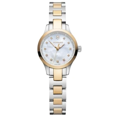 Afbeelding van Victorinox Swiss Army Alliance XS horloge dames Bicolor diameter 28 mm roestvrij staal