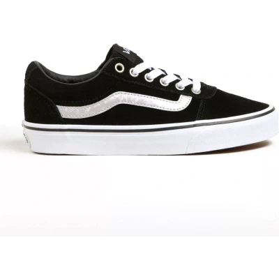 Afbeelding van Vans Dames Ward Sneaker, Metallic Zijstreep Zwart, 3.5 UK, 36 EU