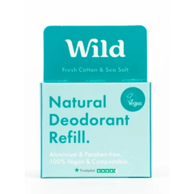 Afbeelding van 30% korting Wild Deodorant Fresh Cotton &amp; Sea Salt navulling 40g