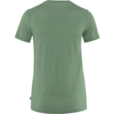 Afbeelding van Fjällräven Abisko Wool SS W Outdoor Kleding Fleeces en Truien T Shirt