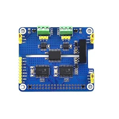 Afbeelding van Coolwell CAN HAT geïsoleerde bus Expansion Board voor Raspberry Pi/STM32/Arduino met MCP2515 + SN65HVD230 Dual Chips Solution